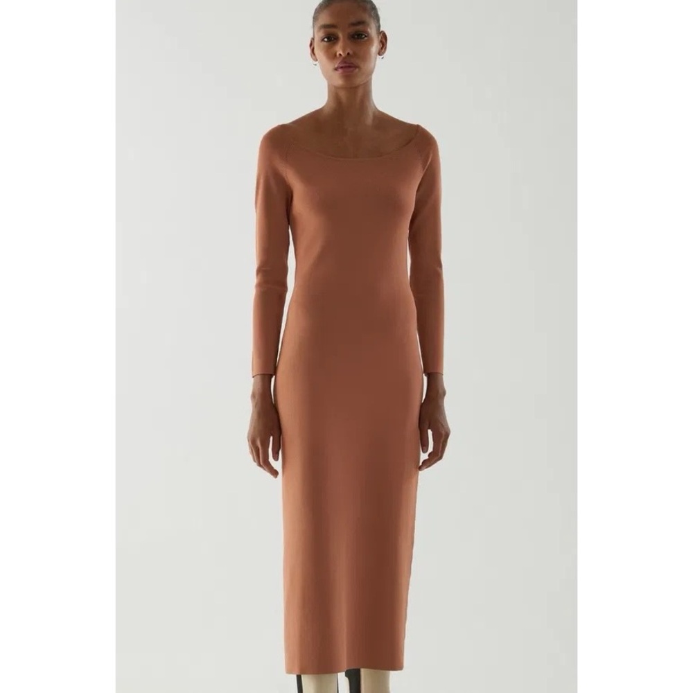 COS Knitted Off-Shoulder Tube Dress Size XS